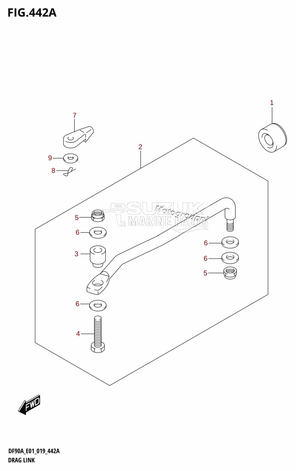 DRAG LINK (DF70A,DF80A,DF90A,DF100B)