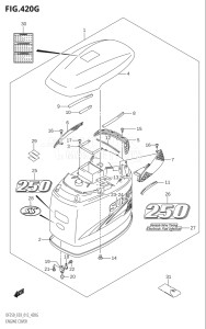 20002Z-210001 (2012) 200hp E03-USA (DF200Z) DF200Z drawing ENGINE COVER (DF250ST:E03)