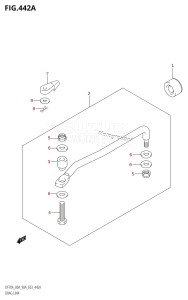 DF70A From 07003F-110001 (E03)  2011 drawing DRAG LINK