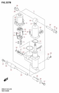 DF50A From 05004F-040001 (E03)  2020 drawing TRIM CYLINDER ((DF40A,DF40ATH,DF50A,DF50ATH):(022,023))