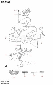 DF50A From 05003F-110001 (E01)  2011 drawing RING GEAR COVER