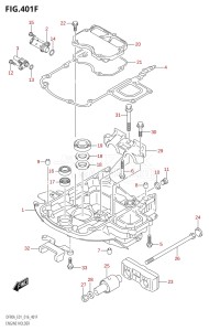 08002F-610001 (2016) 80hp E01 E40-Gen. Export 1 - Costa Rica (DF80A) DF80A drawing ENGINE HOLDER (DF80A:E40)