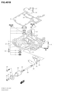 11506F-340001 (2023) 115hp E11 E40-Gen. Export 1-and 2 (DF115BT) DF115BT drawing ENGINE HOLDER (023)