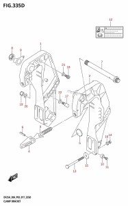 DF30A From 03003F-710001 (P40)  2017 drawing CLAMP BRACKET (DF25ATH:P03)