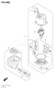 DF115A From 11503F-610001 (E01 E03 E11 E40)  2016 drawing PTT MOTOR (DF140AZ:E40)