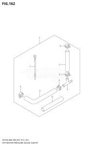 08002F-310001 (2013) 80hp E40-Costa Rica (DF80A) DF80A drawing OPT:WATER PRESSURE GAUGE SUB KIT (DF80A E01)