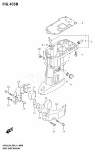 DF30A From 03003F-910001 (P01 P40)  2019 drawing DRIVE SHAFT HOUSING (DF25AT,DF25ATH,DF30A,DF30AT,DF30ATH)