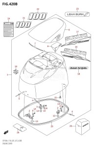 DF115AZ From 11503Z-310001 (E01 E40)  2013 drawing ENGINE COVER (DF100AT:E40)