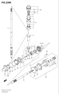 25003F-410001 (2014) 250hp E01 E40-Gen. Export 1 - Costa Rica (DF250T) DF250 drawing TRANSMISSION (DF250T:E40)