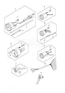 Outboard DF 9.9 drawing Meter w/Remote Control