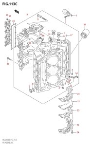 DF250 From 25003F-310001 (E03)  2013 drawing CYLINDER BLOCK (DF225T:E03)