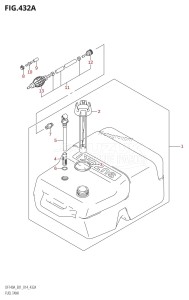 DF140AZ From 14003Z-410001 (E01)  2014 drawing FUEL TANK