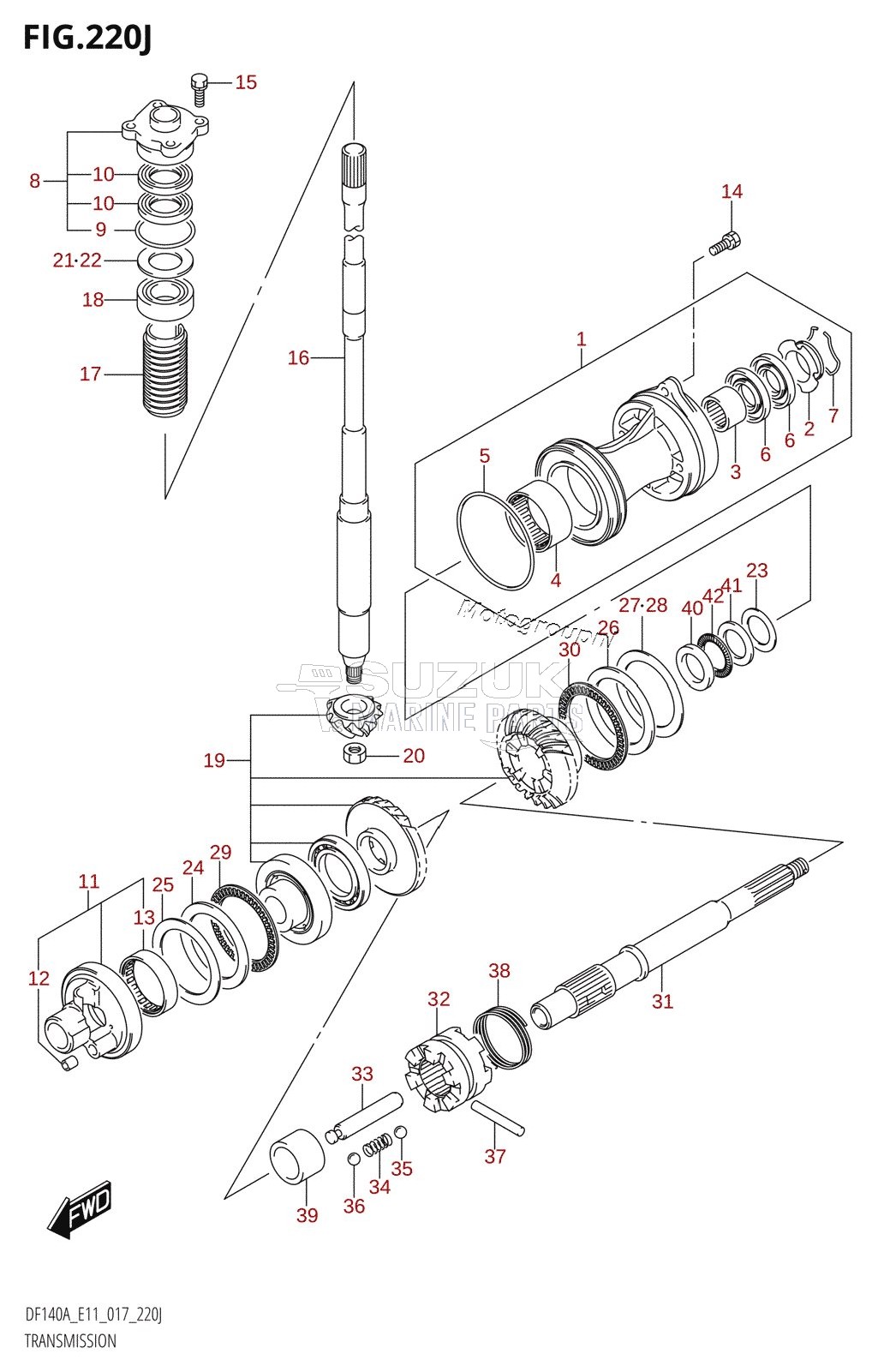 TRANSMISSION (DF140AZ:E40)