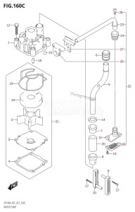 DF140A From 14003F-510001 (E01 E40)  2015 drawing WATER PUMP (DF115AT:E40)