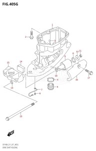 DF115A From 11503F-710001 (E11 E40)  2017 drawing DRIVE SHAFT HOUSING (DF140AT:E40)