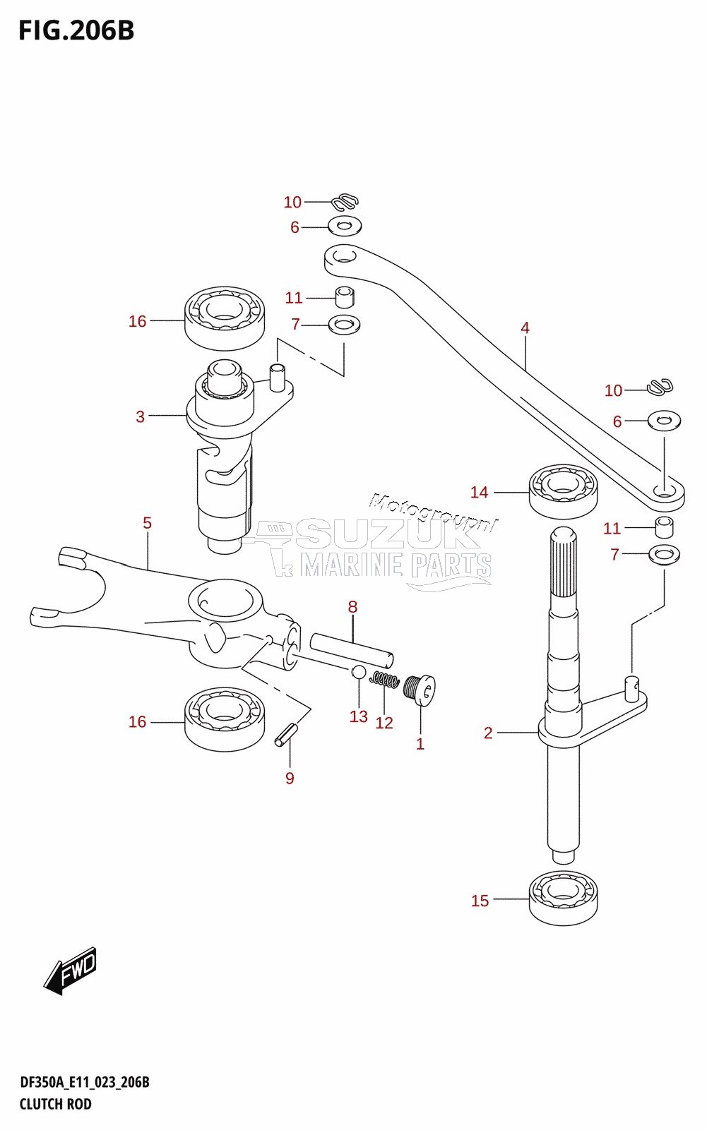 CLUTCH ROD (023)