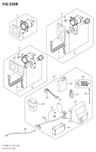 11505F-340001 (2023) 115hp E11 E40-Gen. Export 1-and 2 (DF115BG) DF115BG drawing OPT:KEY LESS START (E11:022)