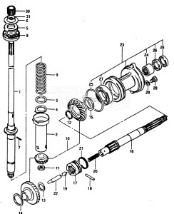 DT50 From 05001k-301001 till 301360 ()  1984 drawing TRANSMISSION