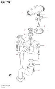 DF250Z From 25003Z-210001 (E03)  2012 drawing OIL PUMP