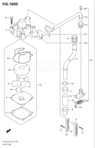 11503Z-410001 (2014) 115hp E03-USA (DF115AZ) DF115AZ drawing WATER PUMP (DF140AT:E03)