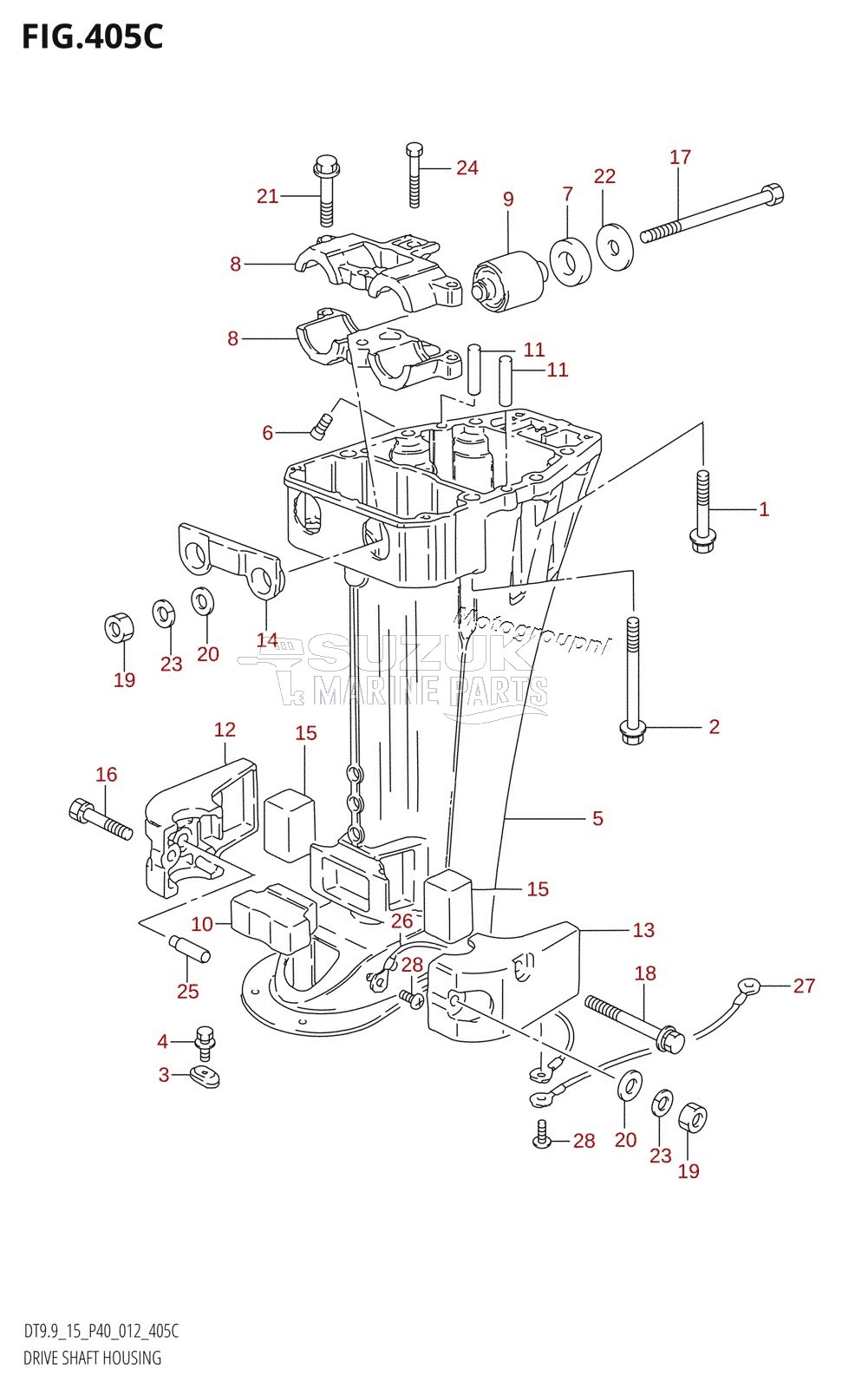 DRIVE SHAFT HOUSING (DT9.9K:P36)