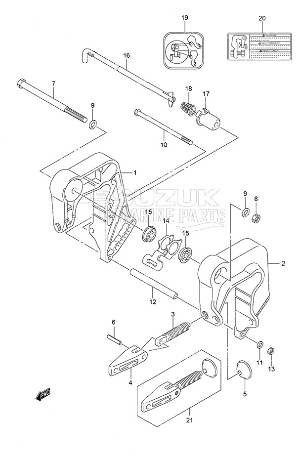 Clamp Bracket Non-Remote Control