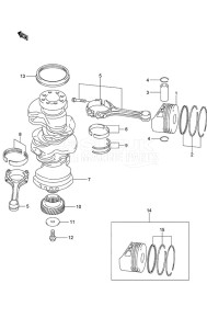 DF 200 drawing Crankshaft