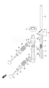 Outboard DF 9.9B drawing Camshaft