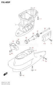 06003F-710001 (2017) 60hp E01 E40-Gen. Export 1 - Costa Rica (DF60AVT  DF60AVTH) DF60A drawing DRIVE SHAFT HOUSING (DF50AVTH:E01)