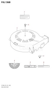 DF140A From 14003F-510001 (E01 E40)  2015 drawing RING GEAR COVER (DF115AT:E01)