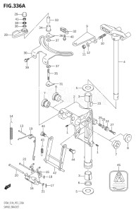 00994F-010001 (2010) 9.9hp P03-U.S.A (DF9.9A   DF9.9ARK10) DF9.9A drawing SWIVEL BRACKET