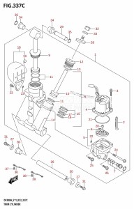 DF300A From 30002P-240001 (E11)  2022 drawing TRIM CYLINDER (L-TRANSOM)