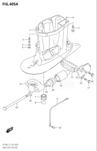 15003F-340001 (2023) 150hp E03-USA (DF150AS) DF150AS drawing DRIVE SHAFT HOUSING