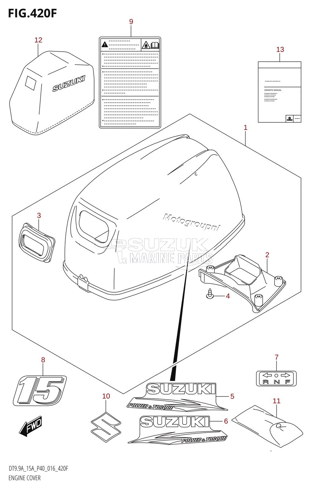 ENGINE COVER (DT15A:P40)