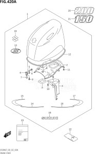 20004F-140001 (2021) 200hp E03-USA (DF200AST   DF200AST) DF200AST drawing ENGINE COVER