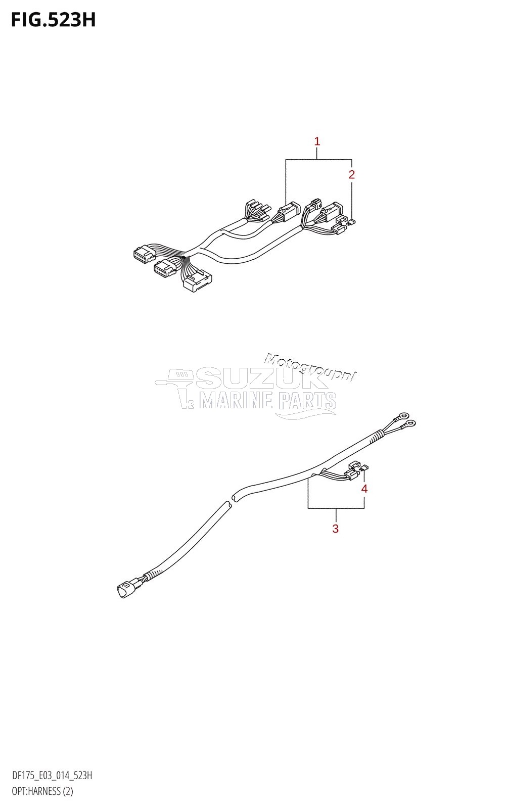 OPT:HARNESS (2) (DF175ZG:E03)