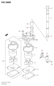 DF200 From 20002F-210001 (E01 E40)  2012 drawing WATER PUMP (DF250Z:E40)