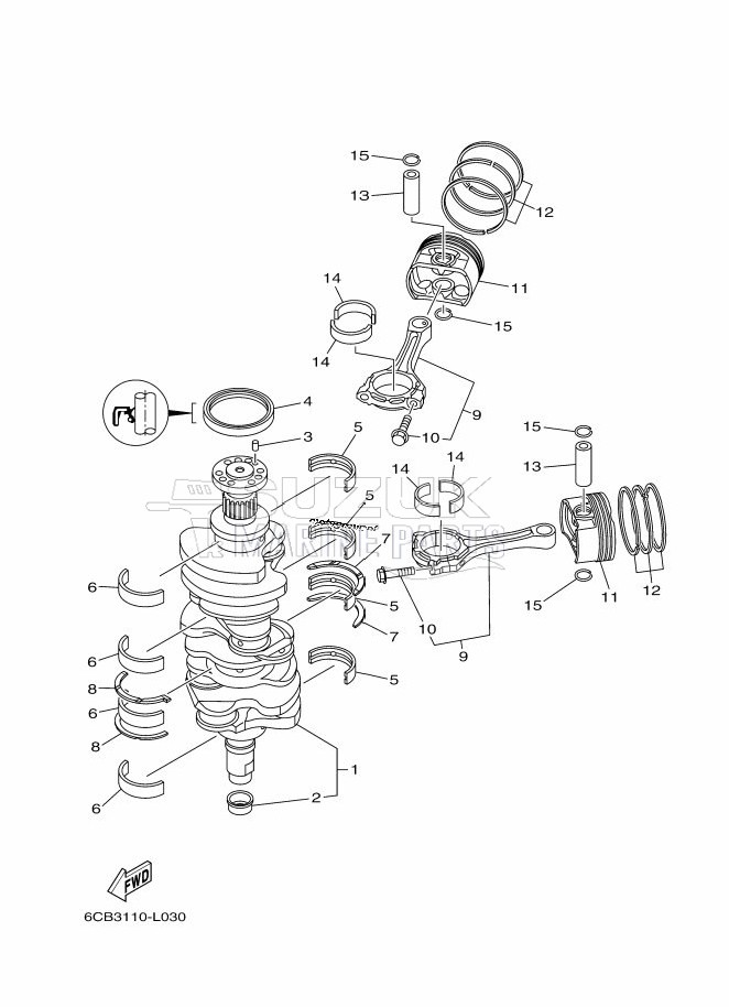 CRANKSHAFT--PISTON