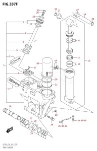 DF250ST From 25004F-710001 (E03)  2017 drawing TRIM CYLINDER (DF250Z:E03:(X-TRANSOM,XX-TRANSOM))