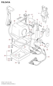 DF115T From 11502F-210001 (E01 E40)  2012 drawing OPT:REMOTE CONTROL ASSY DUAL (1)