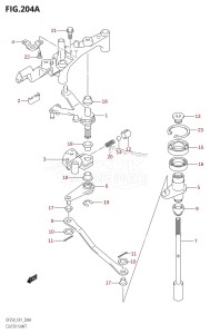 DF250 From 25001F-510001 (E01 E40)  2005 drawing CLUTCH SHAFT