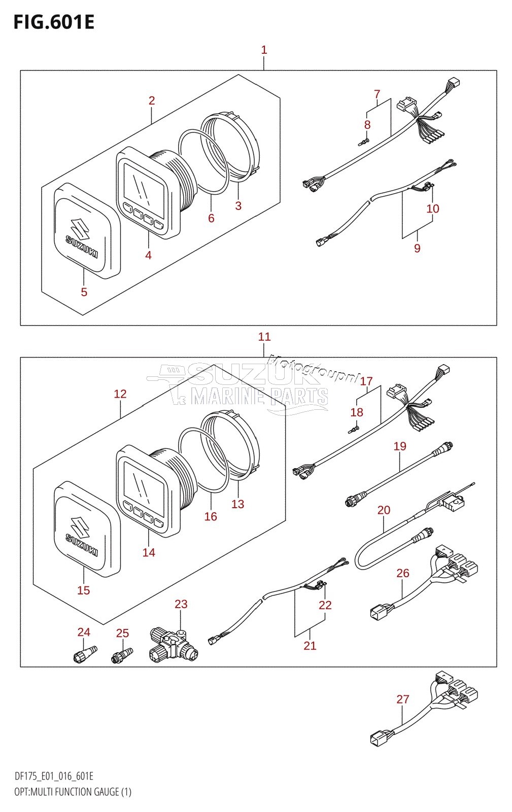 OPT:MULTI FUNCTION GAUGE (1) (DF175TG:E01)