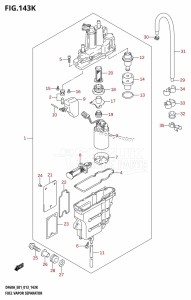 DF50A From 05003F-310001 (E01)  2013 drawing FUEL VAPOR SEPARATOR (DF60AQH:E40)