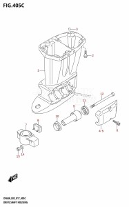 DF60A From 06003F-710001 (E03)  2017 drawing DRIVE SHAFT HOUSING (DF60A:E03)