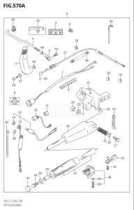 01503F-110001 (2011) 15hp P03-U.S.A (DF15) DF15 drawing OPT:TILLER HANDLE (DF9.9R:K4)