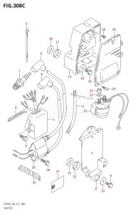 DT40 From 04005-210001 ()  2012 drawing IGNITION (DT40WR:P40)