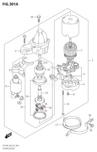 DF150 From 15002F-910001 (E40)  2019 drawing STARTING MOTOR