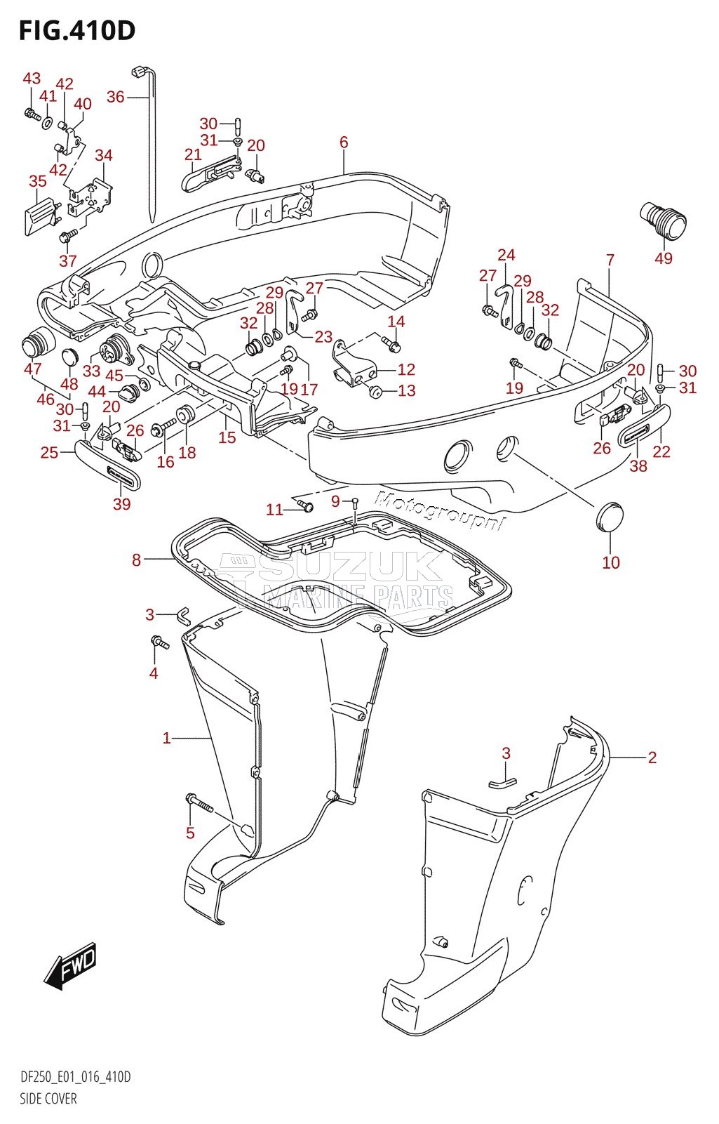 SIDE COVER (DF200Z:E40)