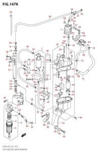 DF250Z From 25003Z-210001 (E01 E40)  2012 drawing FUEL PUMP /​ FUEL VAPOR SEPARATOR (DF250T:E40)