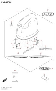 DF140BG From 14004F-240001 (E11 E40)  2022 drawing ENGINE COVER (DF140BG,DF140BZG)